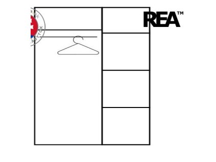 Skriňa Rea Atlanta 2