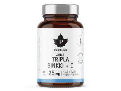 Triple Zinc 25mg + Vitamin C 60 kapslí (Zinek s vitamínem C) (Varianta Triple Zinc 25mg + Vitamin C 60 kapslí (Zinek s vitamínem C))