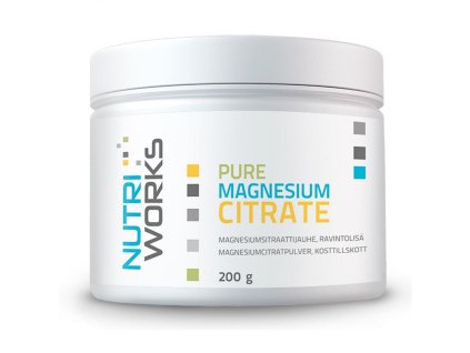 Pure Magnesium Citrate 200 g (Čistý citrát hořečnatý) (Varianta Pure Magnesium Citrate 200 g (Čistý citrát hořečnatý))