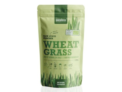 Wheat Grass Raw Juice Powder BIO 200g (Zelená pšenice) (Varianta Wheat Grass Raw Juice Powder BIO 200g (Zelená pšenice))