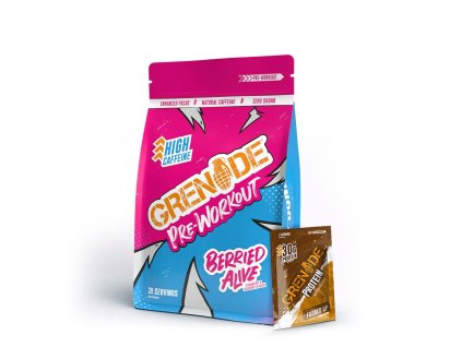 Grenade Pre-Workout 330g + vzorek Protein 40g zdarma (Varianta Grenade Pre-Workout 330 g berried alive + vzorek Protein 40g zdarma)