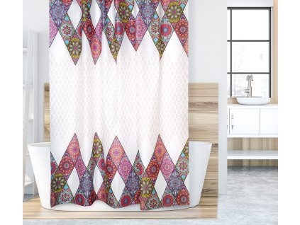 17624 17624 1 koupelnovy zaves ruzova mandala
