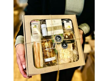 Kraftová krabička s medovinou