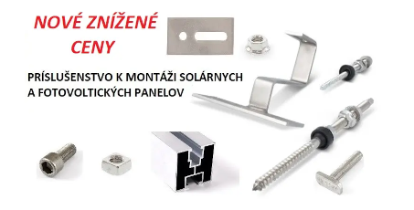 Príslušenstvo k montáži solárnych a fotovoltických panelov