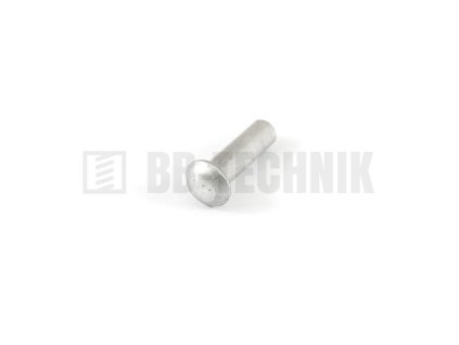 DIN 660 6x10 hliníkové rozklepávacie nity s polguľatou hlavou