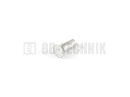 DIN 661 4x16 hliníkové rozklepávacie nity so zapustenou hlavou