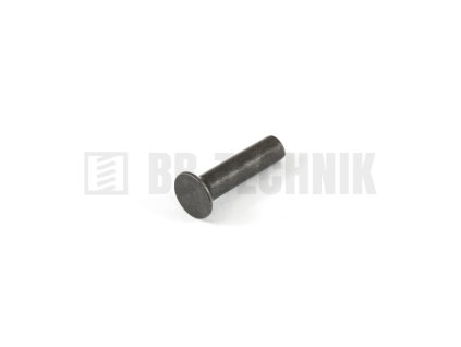DIN 661 4x16 oceľové rozklepávacie nity so zapustenou hlavou