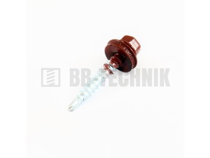 W farmárska skrutka 4,8x25 RAL 3009 červeno-hnedá