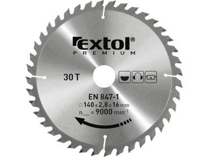 EXTOL Kotúč pílový 115x1,3x22,2mm s SK platkami - 24z