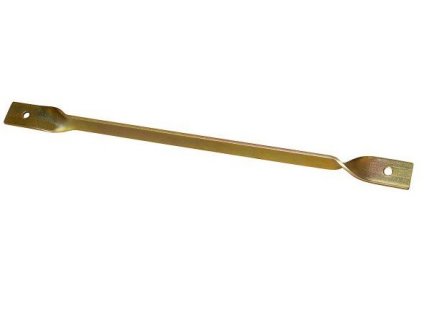 Plotový držiak 630/400x40x5 mm otvory 11 mm žltý zinok