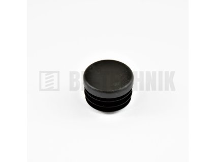 Krytka kruhová 75 mm čierna
