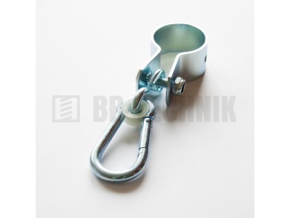 Hák hojdačkový na guľatinu pr. 50mm s karabínou