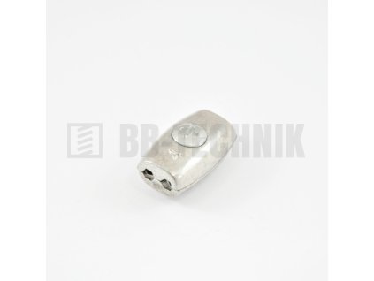 Lanová svorka OVAL 2mm ZN