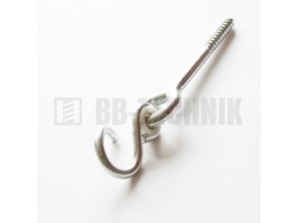 Hák hojdačkový samorezný 180x10,6 mm ZN pár