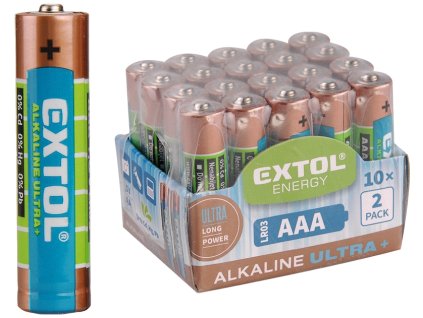Batéria Alkalická typ AAA balenie 20ks 1,5V