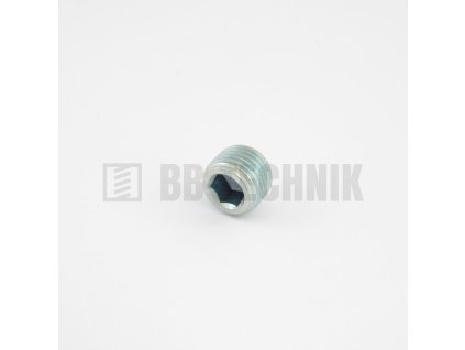 DIN 906 R 1/4" zátka s kruhovým kužeľovým závitom ZN