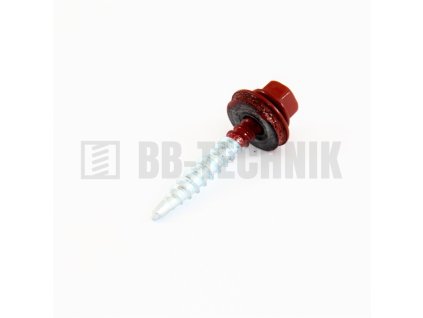 Farmárska skrutka 4,8x35 RAL 3011 červená