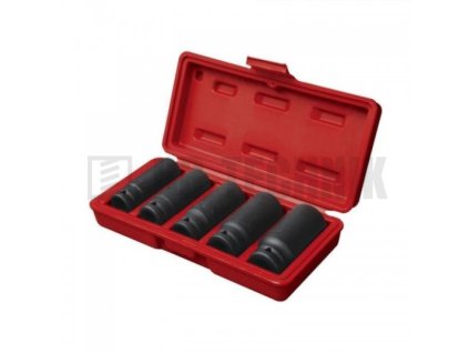 Hlavice nástrčné rázové sada 5ks 1/2“ 17-27mm L 79mm