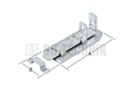 Zástrč plochá zamykateľná 100 mm