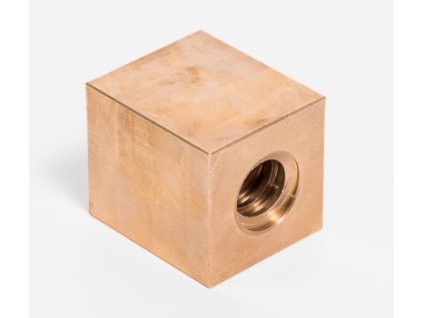 Trapézová matica TR 12x3 Bronz 4-hranná