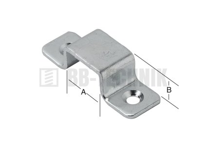 Pliešok U 20x9x1,5 mm k zástrči