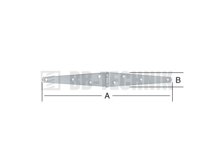Pánt valcovaný 100x30 mm trojuholníkové ramená