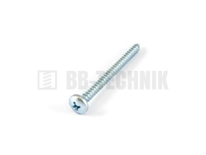 DIN 7981C 2,2x9,5 ZN samorezná skrutka do plechu s polguľatou hlavou s krížovou drážkou PH