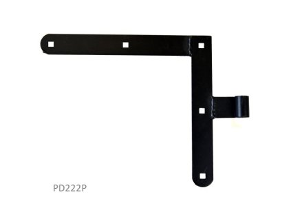 Kovanie 250x290mm, pre čap 14mm, povrch čierny lak, pravé