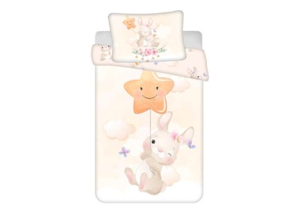 Povlečení do postýlky Bunny Star baby Bavlna, 100x135, 40x60 cm