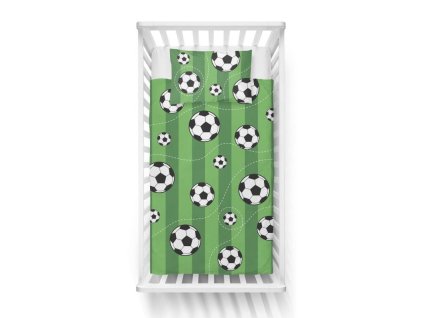 Povlečení do postýlky Fotbal Bavlna, 100x135, 40x60 cm