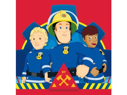 FARO Magický ručníček Požárník Sam red  Bavlna - Froté, 30/30 cm