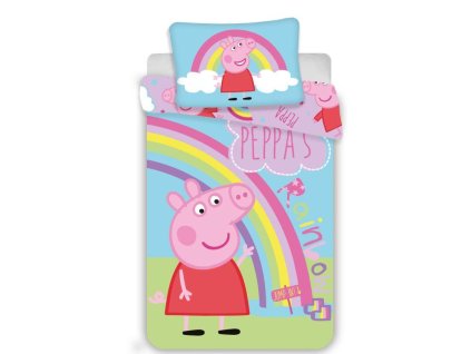 Povlečení do postýlky Peppa Pig 016 baby 100x135, 40x60 cm