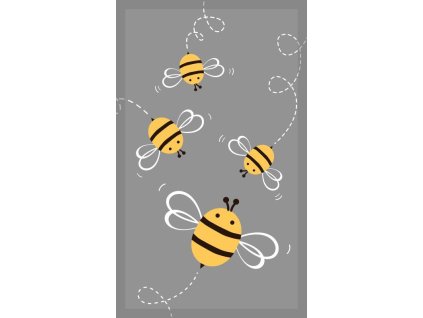 FARO Dětský ručník Včelky  Bavlna - Froté, 50/30 cm