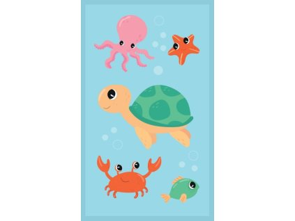 FARO Dětský ručník Mořský svět  Bavlna - Froté, 50/30 cm