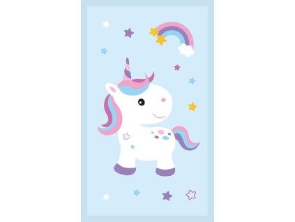 FARO Dětský ručník Jednorožec duha  Bavlna - Froté, 50/30 cm