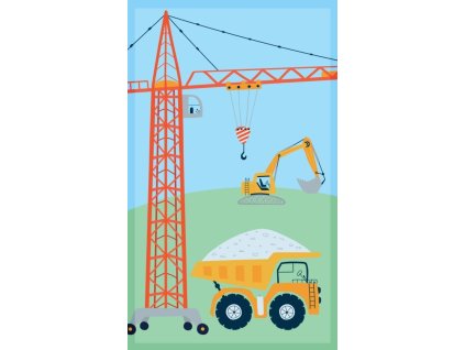 FARO Dětský ručník Stavba  Bavlna - Froté, 50/30 cm