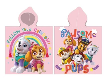 FARO Pončo Paw Patrol pawsome  Bavlna - Froté, 55/110 cm