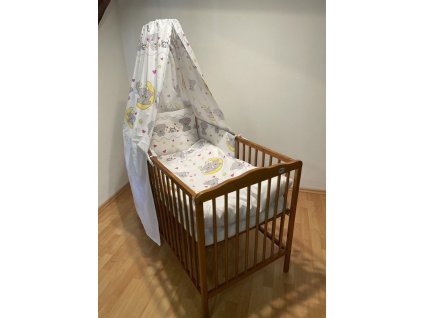 SDS Souprava do postýlky 4D Medvídci šedá Bavlna