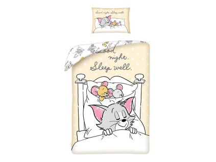 HALANTEX Povlečení do postýlky Tom a Jerry Bavlna, 100/135, 40/60 cm