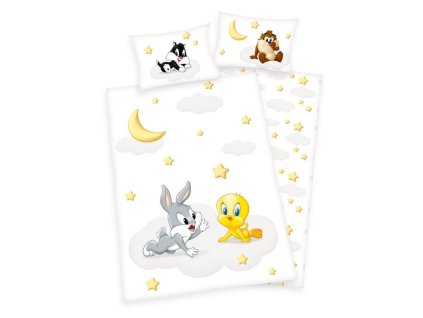 Povlečení do postýlky Looney Tunes baby Bavlna, 100x135, 40x60 cm