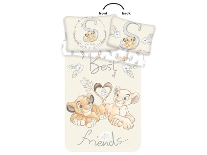 Povlečení do postýlky Lví Král best friends baby 100x135, 40x60 cm