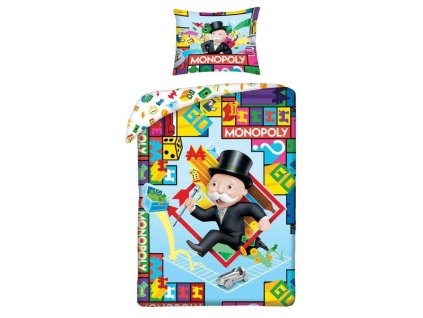 HALANTEX Povlečení Monopoly  Bavlna, 140/200, 70/90 cm