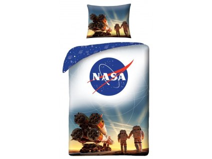 Bavlněné povlečení s motivem kosmonautů NASA na velkou postel