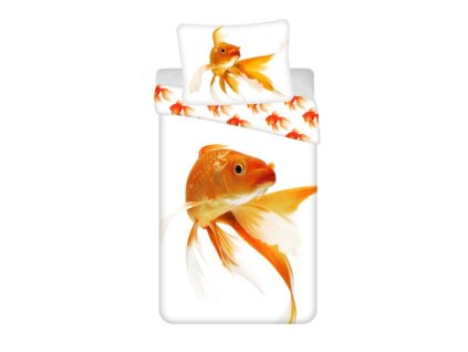 JERRY FABRICS Povlečení Zlatá rybka  Bavlna, 140/200, 70/90 cm