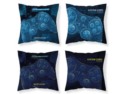 DETEXPOL Povlak na polštářek Game Cobra svítící  Bavlna, 40/40 cm