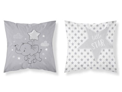 DETEXPOL Povlak na polštářek Slon Grey  Bavlna, 40/40 cm