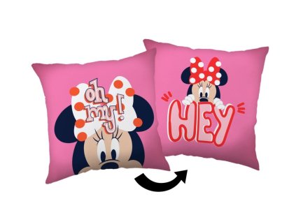 JERRY FABRICS Polštářek Minnie Hey Polyester, 40/40 cm