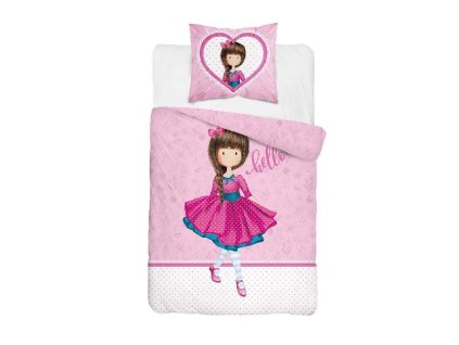 DETEXPOL Povlečení Panenka růžová  Bavlna, 140/200, 70/80 cm