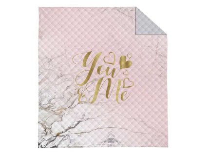 DETEXPOL Přehoz na postel Mramor You and Me Polyester, 170/210 cm