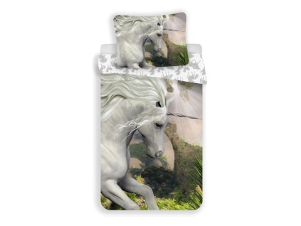 Povlečení Jednorožec White 140/200, 70/90
